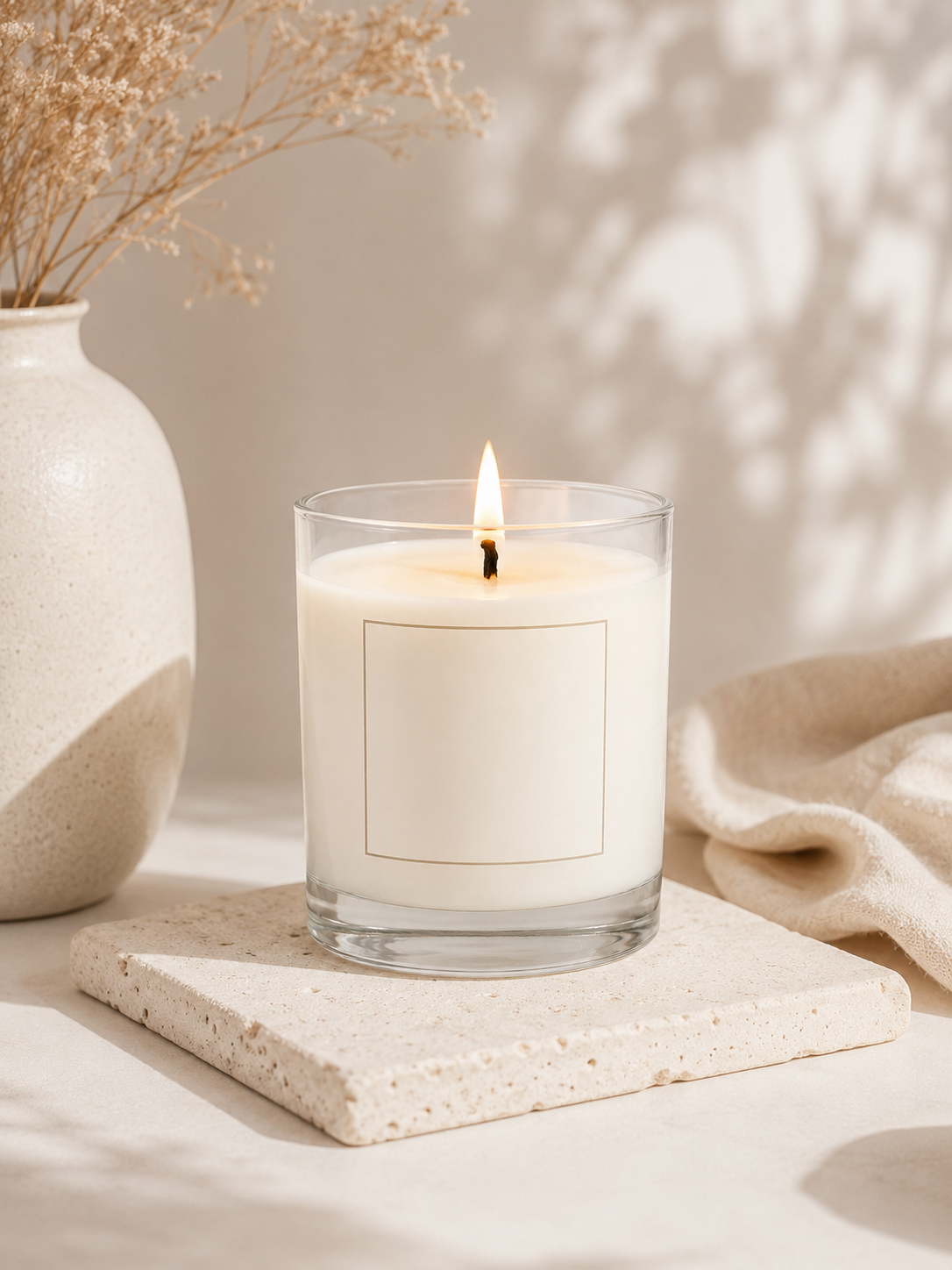 Blanc Luxury Scented Soy Wax Jar Candle