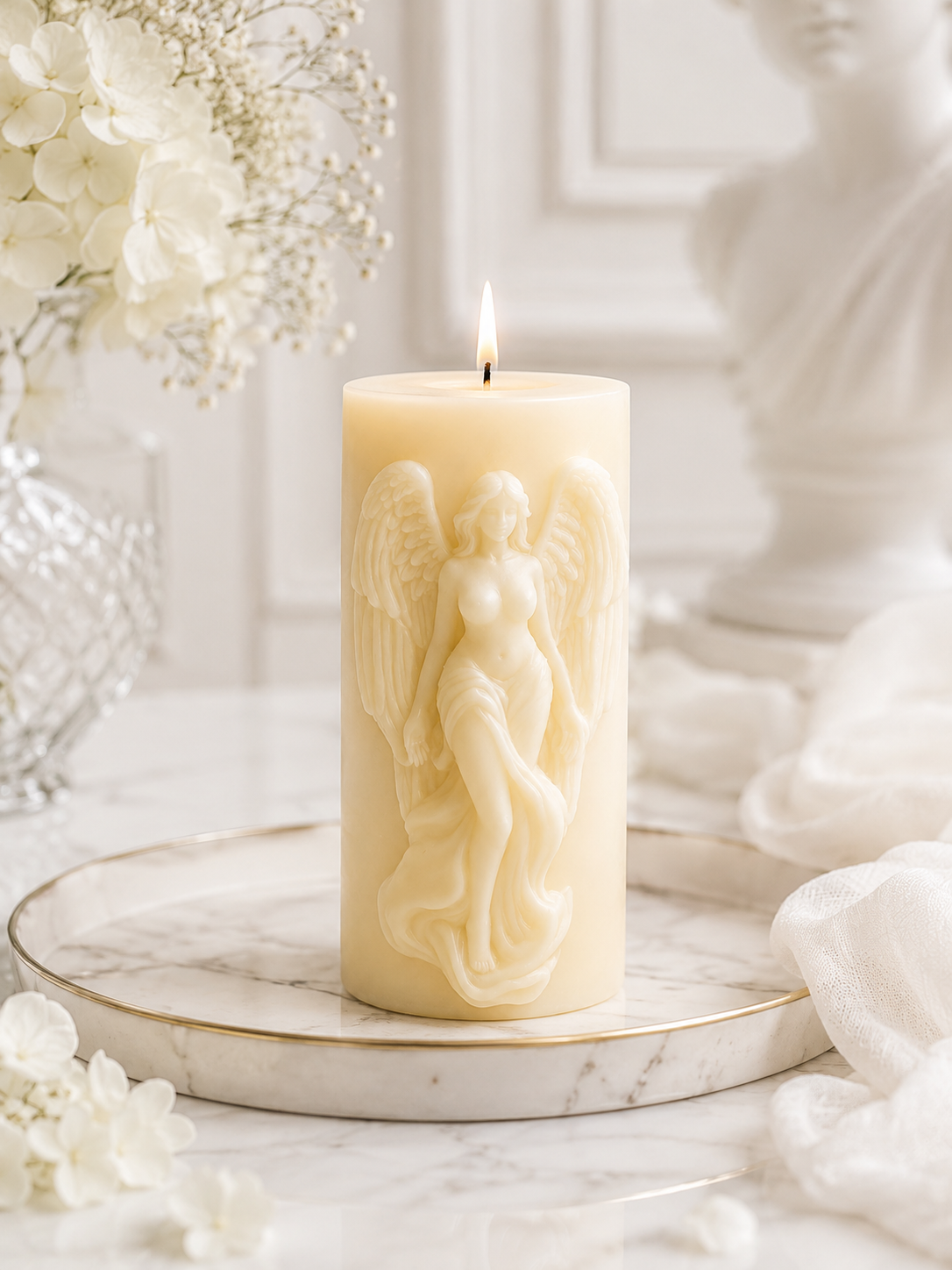Serene Bloom Floral Luxury Soy Wax Candle
