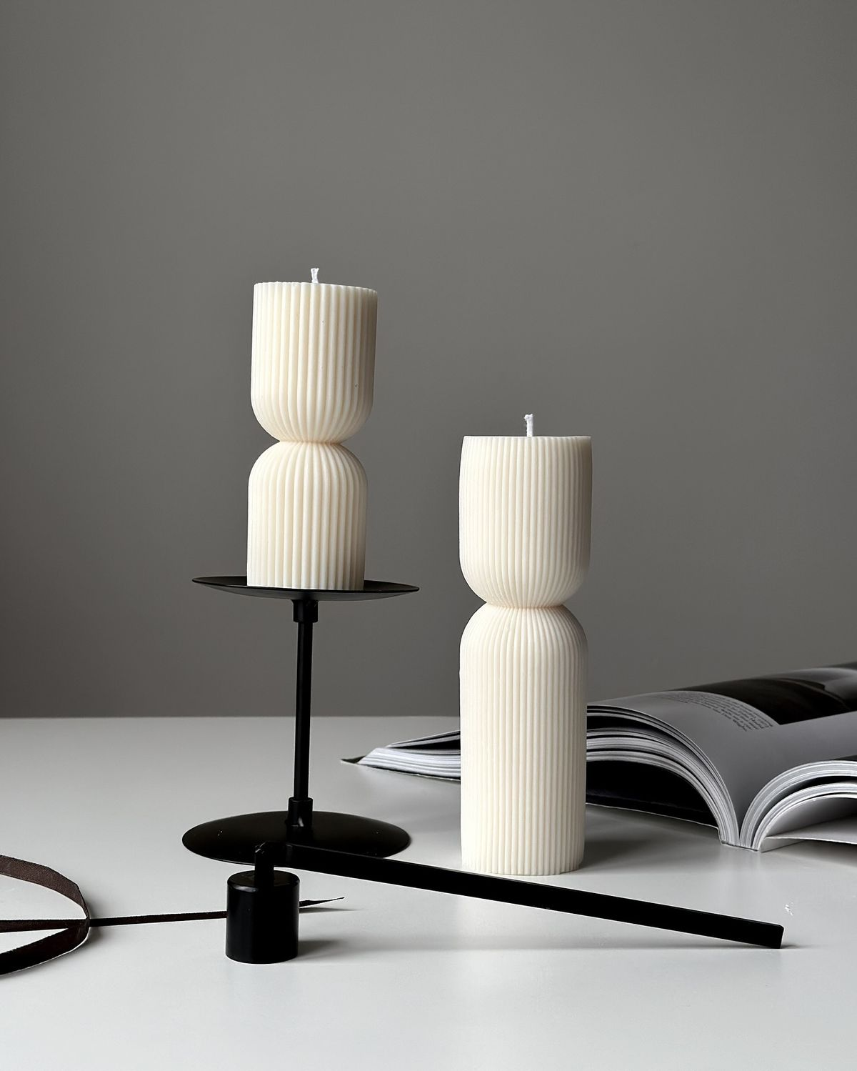 Hourglass Luxe Premium Soy Wax Pillar Candle