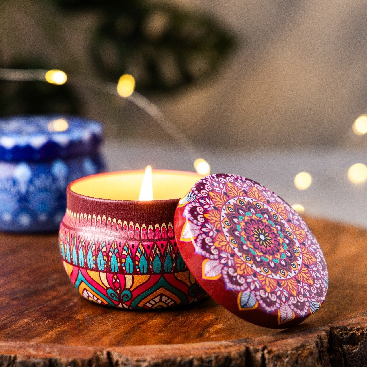 Mandala Glow Decorative Soy Wax Candle